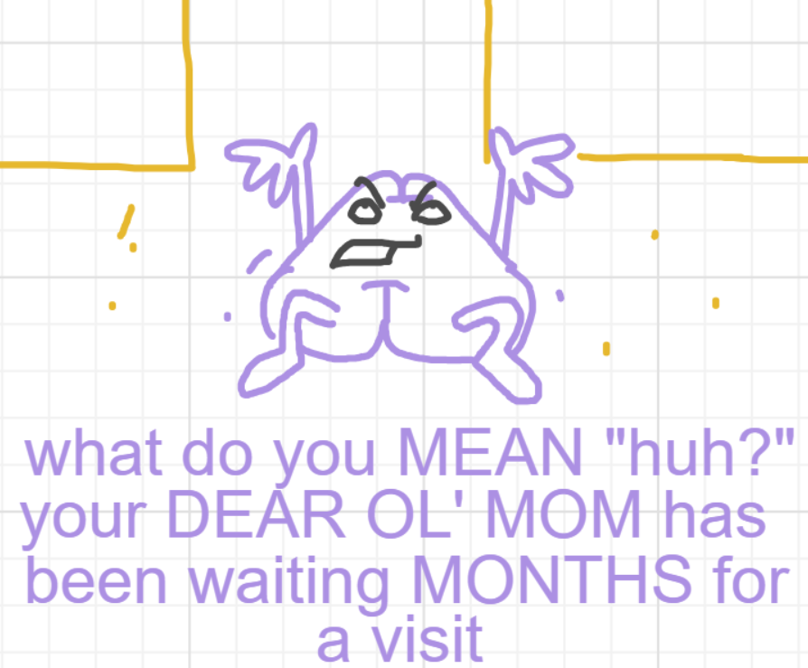 A panel from I've Been Everywhere, Man, episode nine of the Board Boards object show by Furretwalk/WalkingFurret.